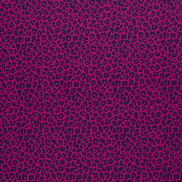 Baumwolle Leoni Animalprint  Pink/Blau by Swafing